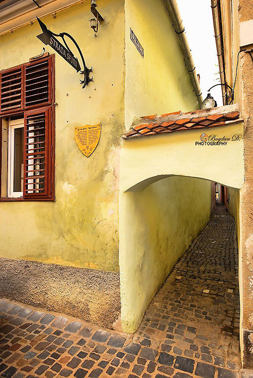 the narrowest street in Europe - Strada Sforii