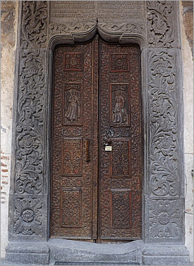 Stavropoleos Curch Door in Bucharest, Romania - Art and Architecture