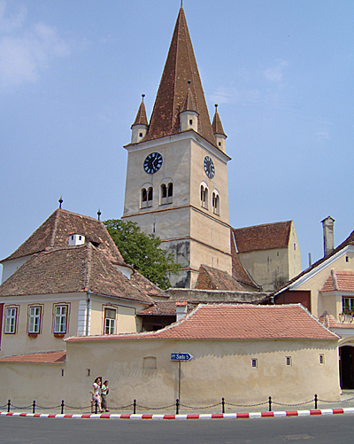 Picture of Cisnadie fortified church in Transylvania, Romania