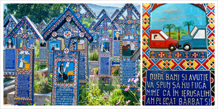 Sapanta - The Merry Cemetery. Maramures, Northern Romania