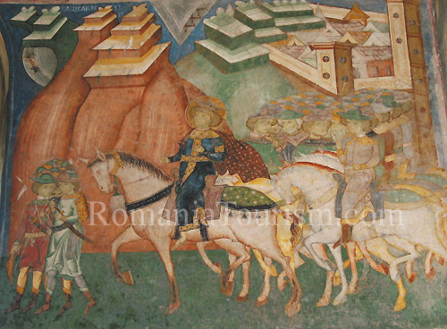   -
Arbore Painted Monastery Frescoe Detail Image