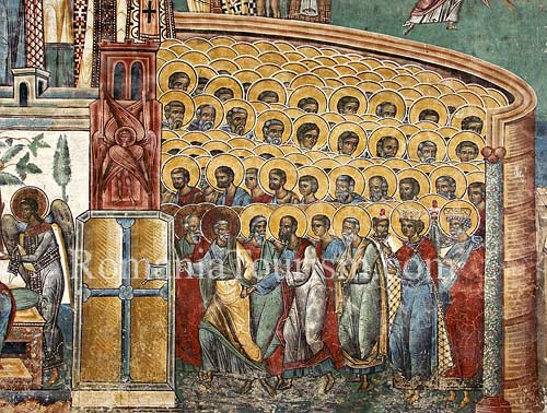 The Painted Monasteries of Bucovina & Moldova  -
Voronet Painted Monastery - Frescoe Detail Image