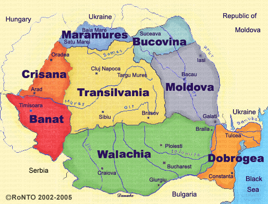 Romania Map, Map of Romania | InfoHub.com