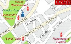 Brasov - City Map (Harta orasului  Brasov