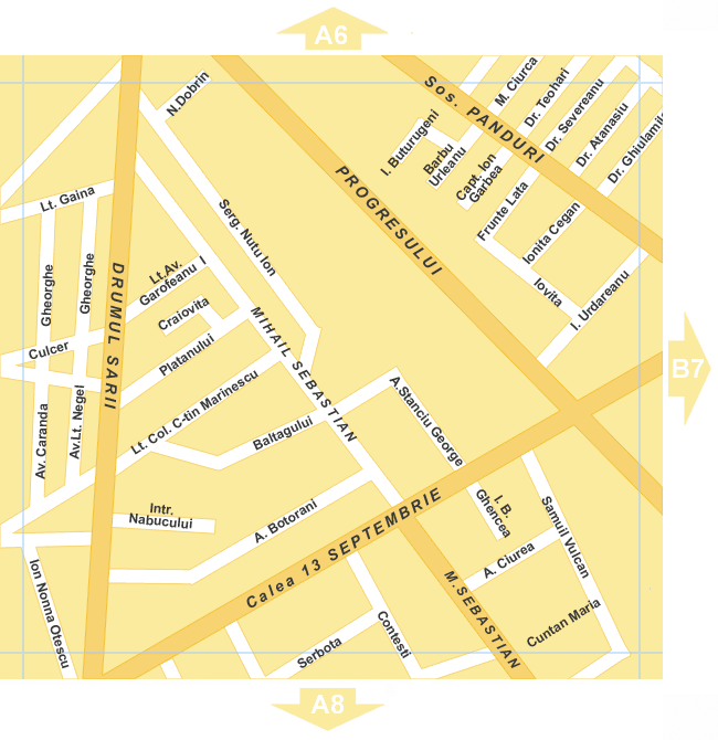 Bucharest Map - A7
