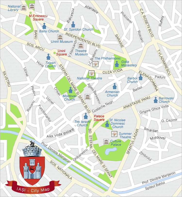 Iasi City Map (Harta Orasului Iasi)