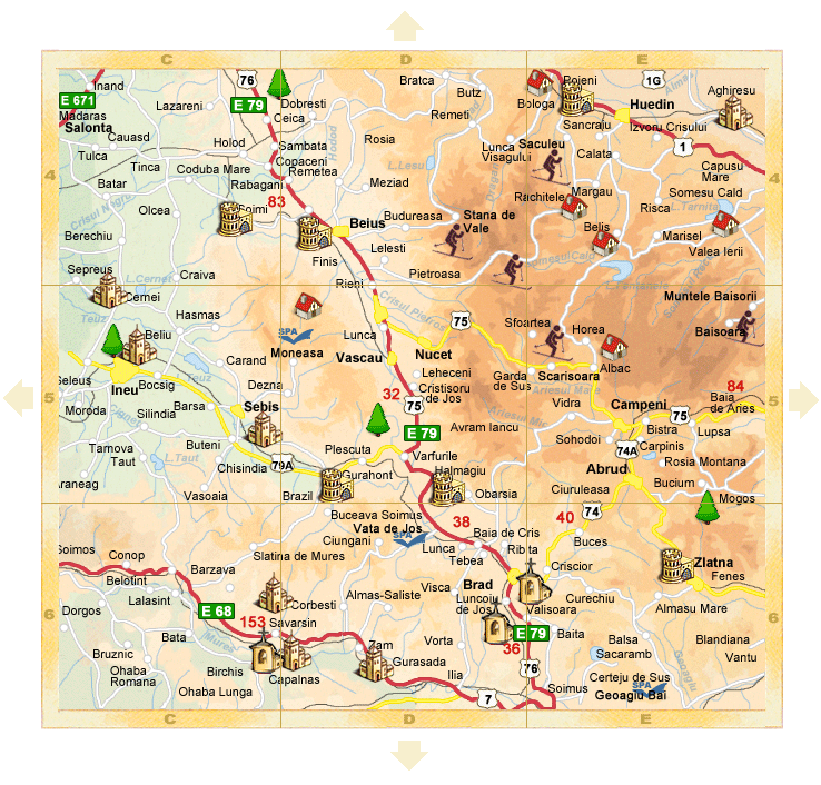 Romania - Detail map