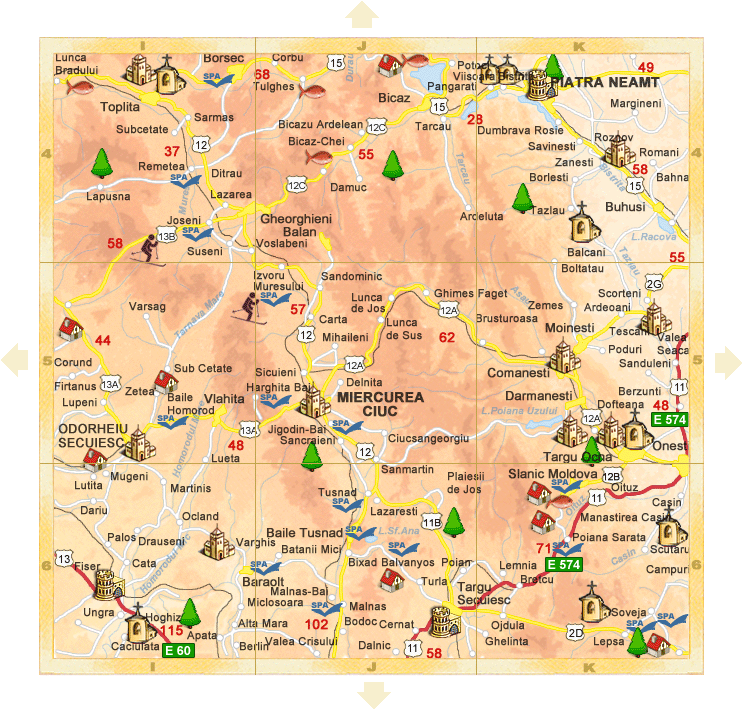 Romania - Detail map