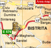 Bistrita Area Map