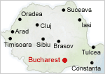 Bucharest on map - Romania Physical Map