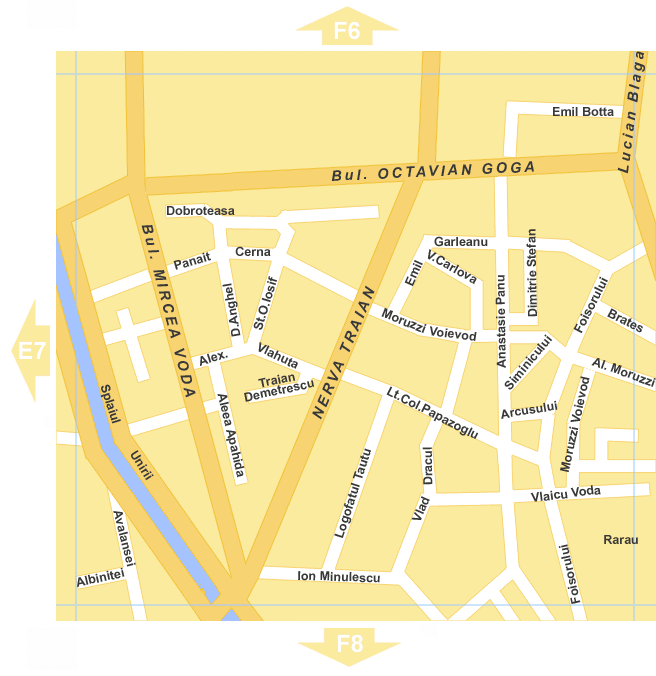 Bucharest Detailed Street Map - Hotels and Attractions