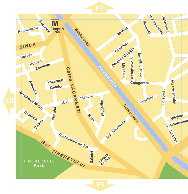 Bucharest Map - F8