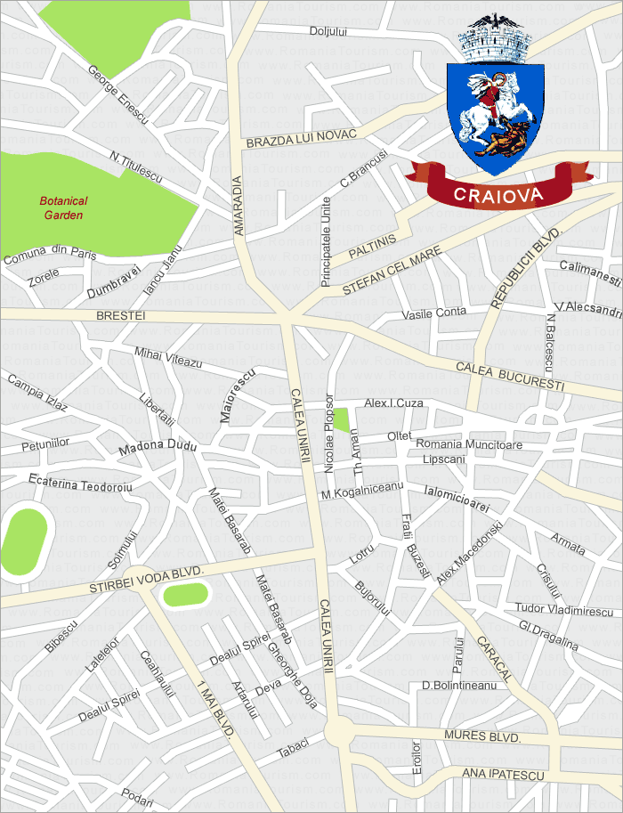 Craiova City Map (Harta Orasului Craiova)