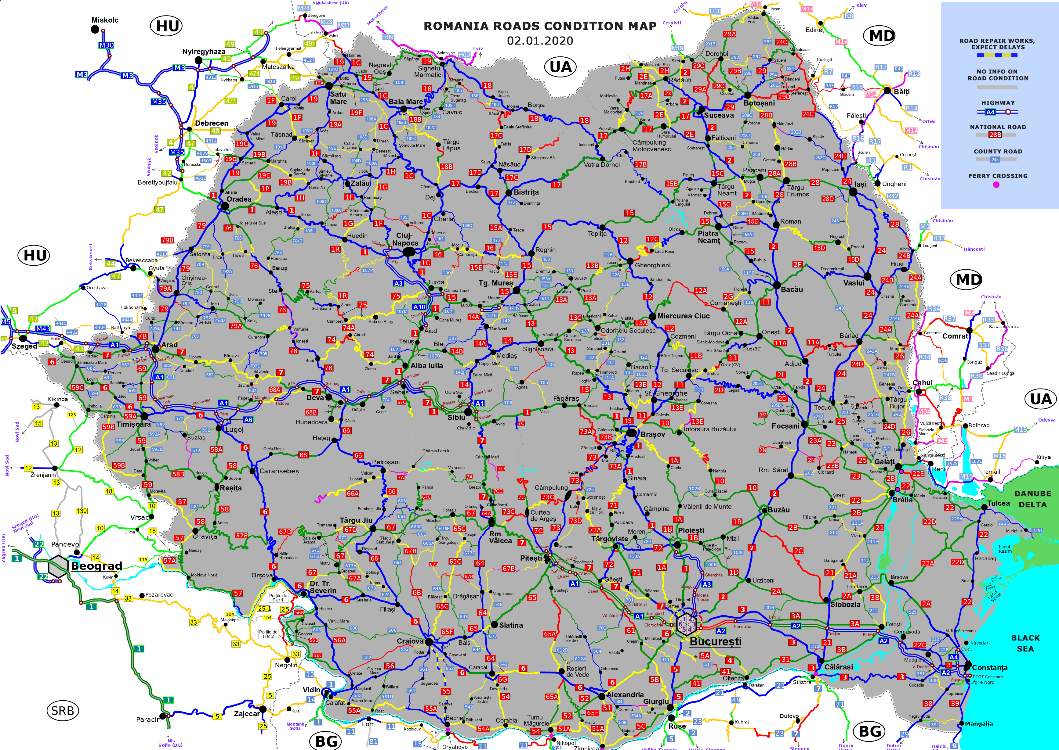 Romania Roads Condition