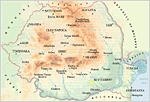 Romania Physical Map