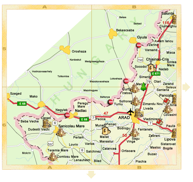 Romania - Detail map