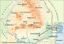 Romania Itinerary Tour, Attractions Map