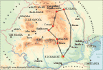 Romania Itinerary Tour, Attractions Map