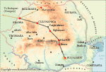 Romania Itinerary Tour, Attractions Map