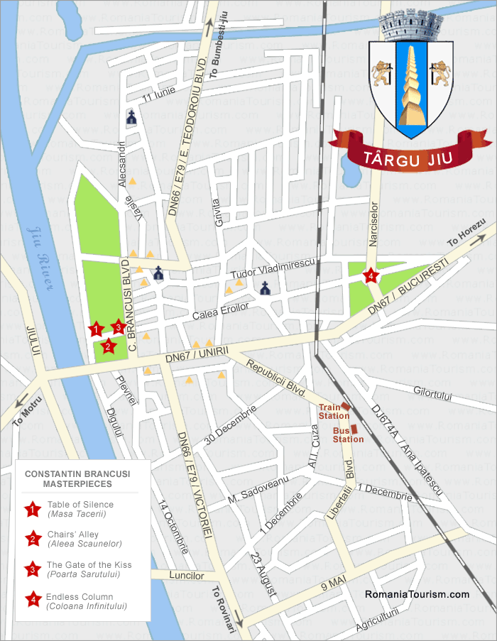 Targu Jiu City Map (Harta Orasului Targu Jiu)