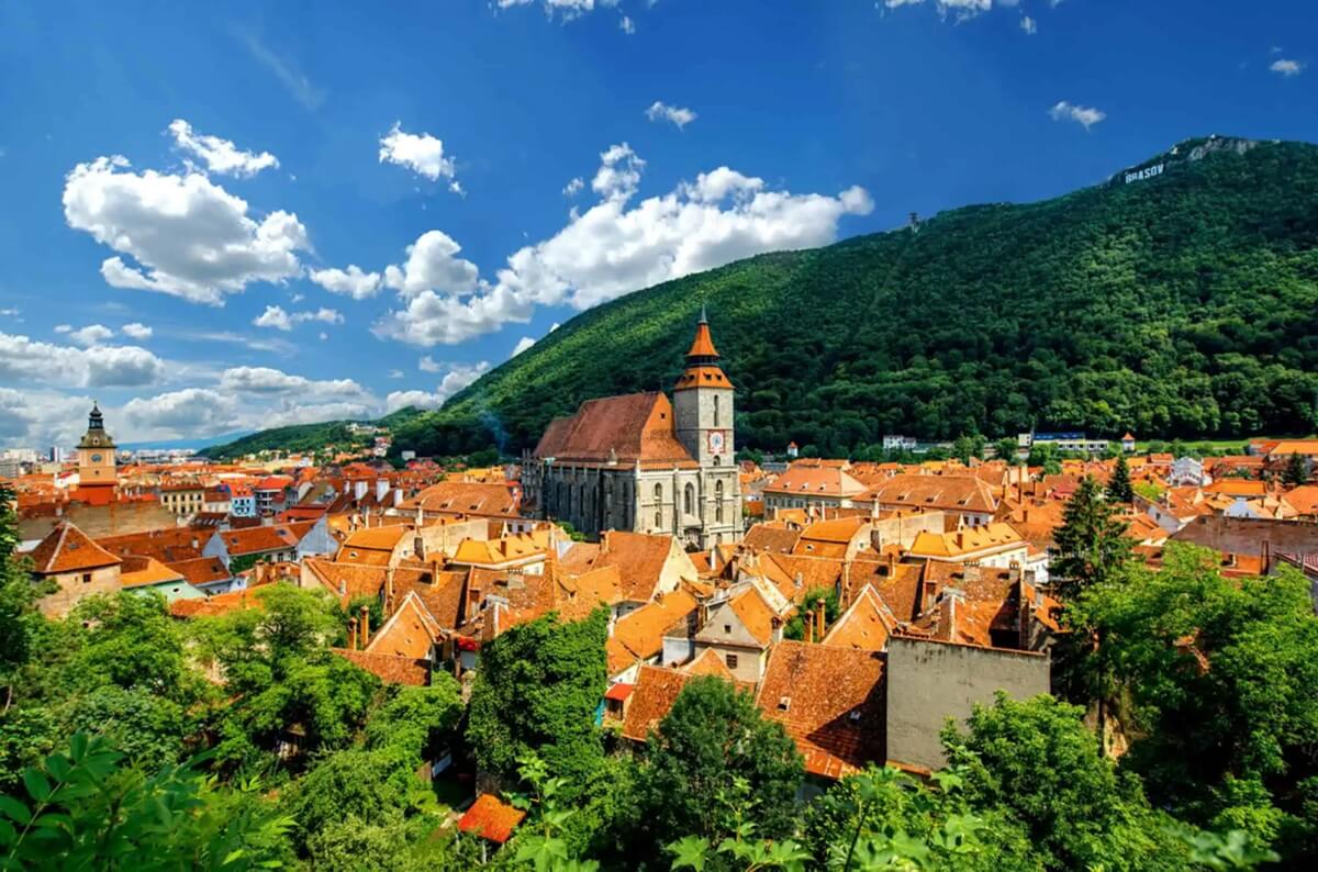 Cidade Velha de Brasov - Vista Aérea