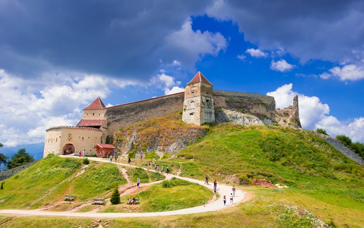 Fortaleza de Rasnov na Transilvânia