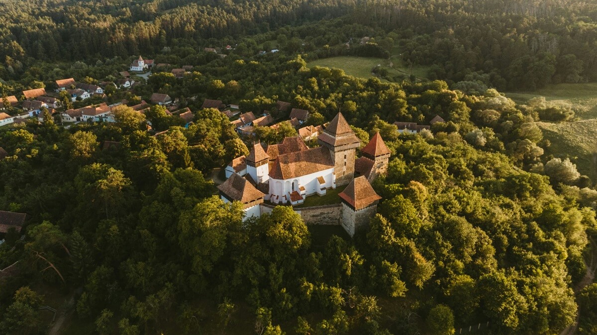 viscri di villaggio in transilvania