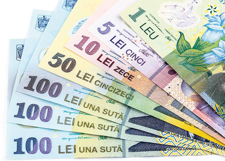 Rumänische-lei-Rechnungen-Banknote