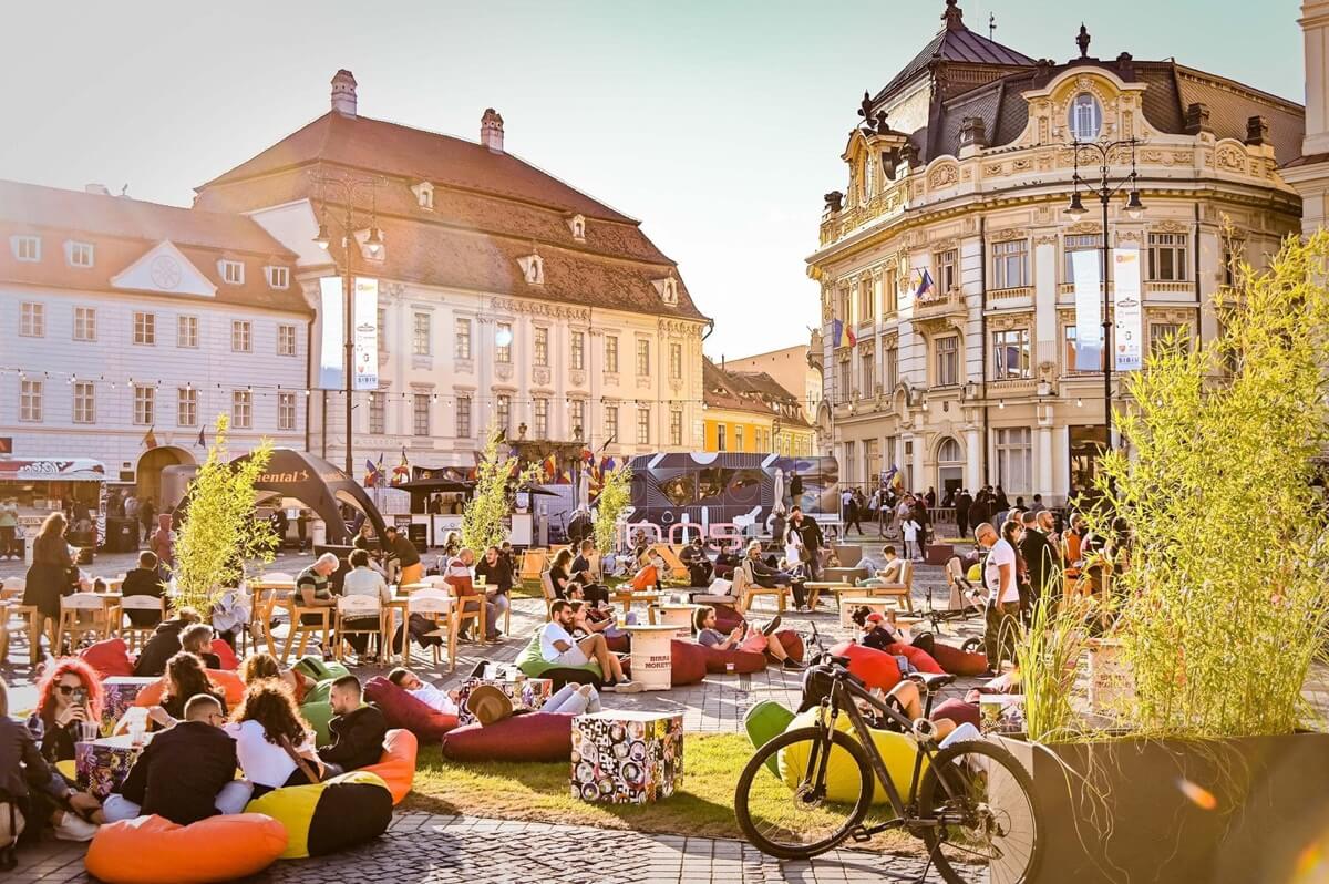 Grande piazza di Sibiu
